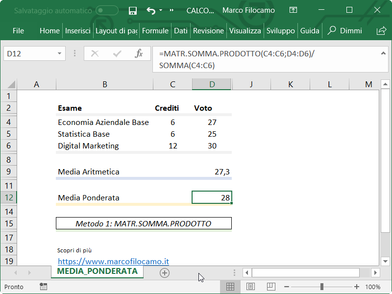 Microsoft_Excel_Media_Ponderata_Matr_Somma_Prodotto