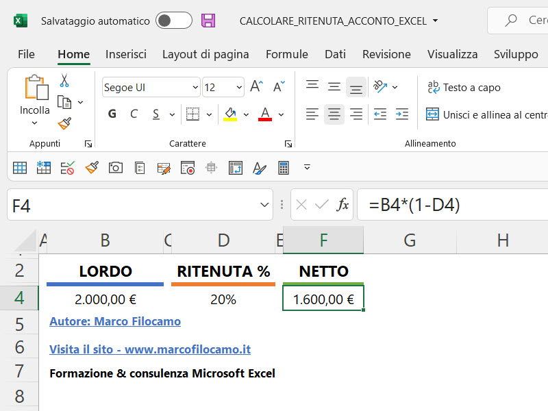 Calcolare_Ritenuta_Acconto_Excel_Lordo_Netto