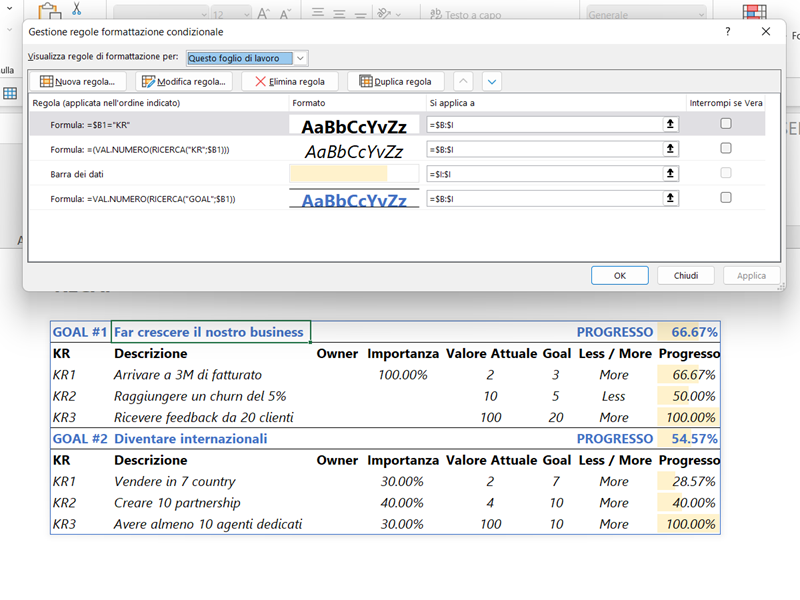 TEMPLATE_OKR_MICROSOFT_EXCEL_FORMATTAZIONE_CONDIZIONALE