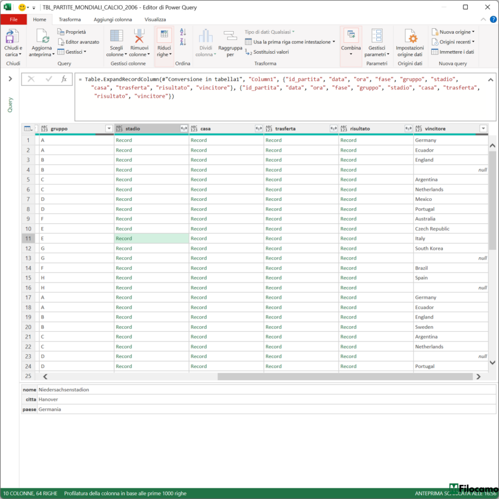 COME IMPORTARE JSON POWER QUERY MICROSOFT EXCEL MARCOFILOCAMO NUMEROSI RECORD ULTERIORMENTE ESPANDIBILI
